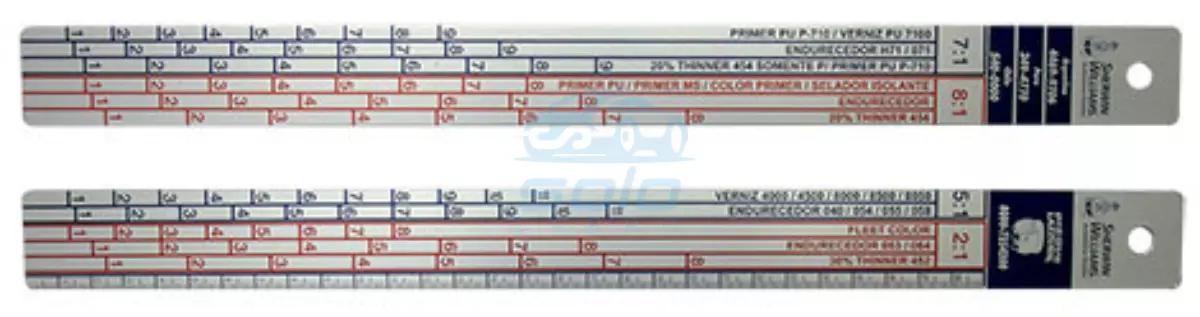 Regla Mezcla Aluminio Tradicional (Caja 20 unidades)