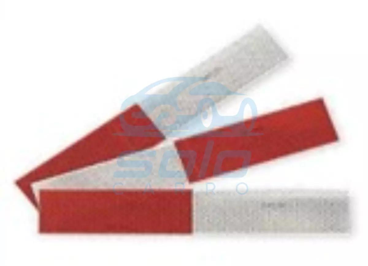 Cinta reflectiva, roja/blanca 2" x 23" (5 cm x 60 cm) 