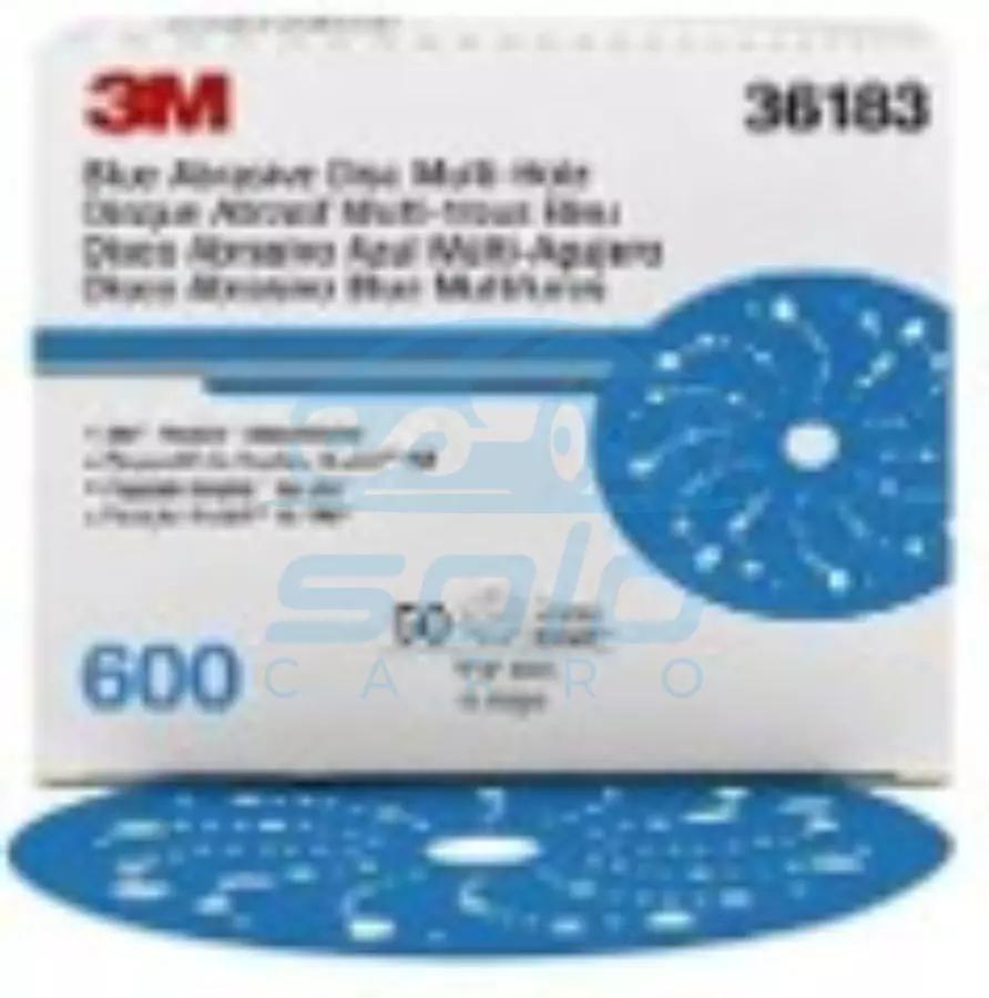 Disco abrasivo Hook-it azul multiagujero 6" Grano 600 