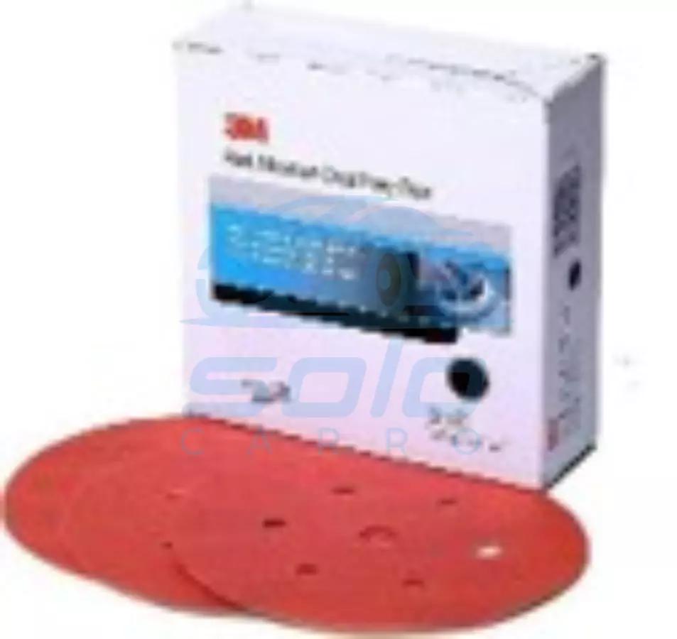 Disco abrasivo Hook-it rojo 6" Grano 40 -disco-abrasivo-hook-it-rojo-6-grano-40-3m