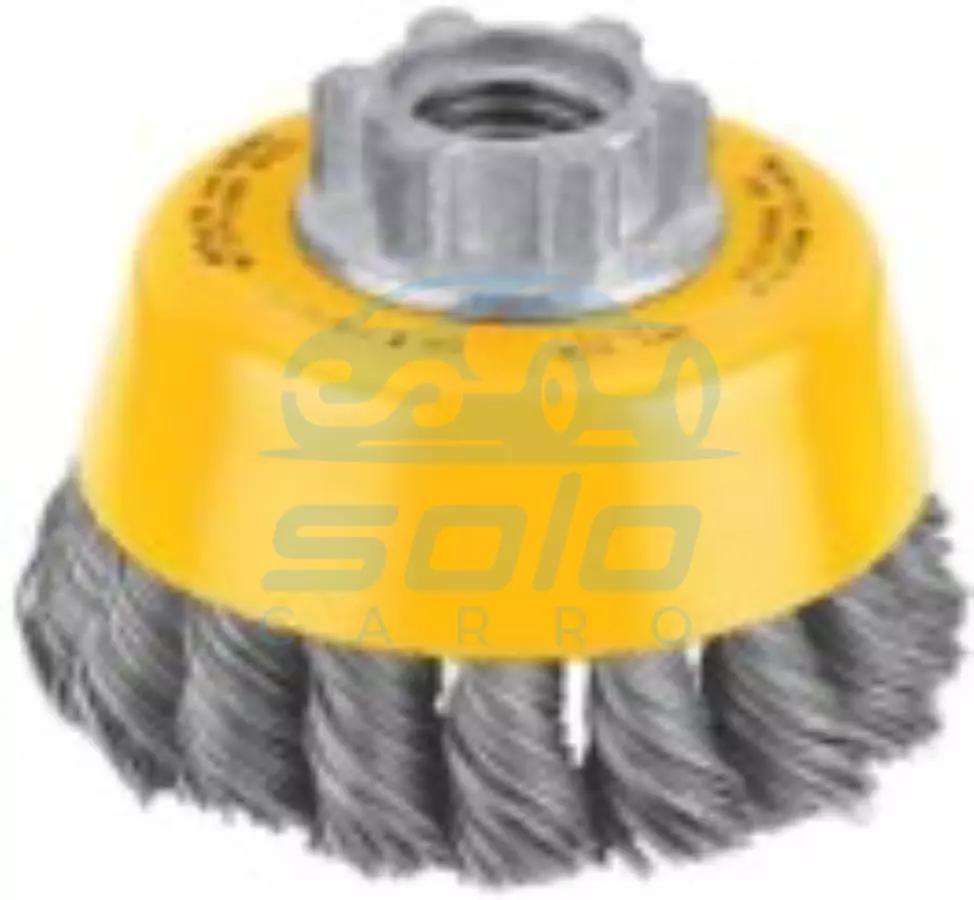 Cepillo de alambre de copa trenzado 4" 