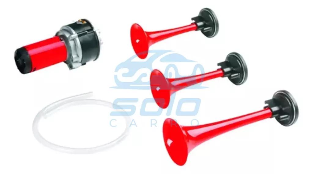Bocina eléctrica de aire con compresor 12v 3 pitos-bocina-electrica-de-aire-con-compresor-12v-3-pitos-gauss