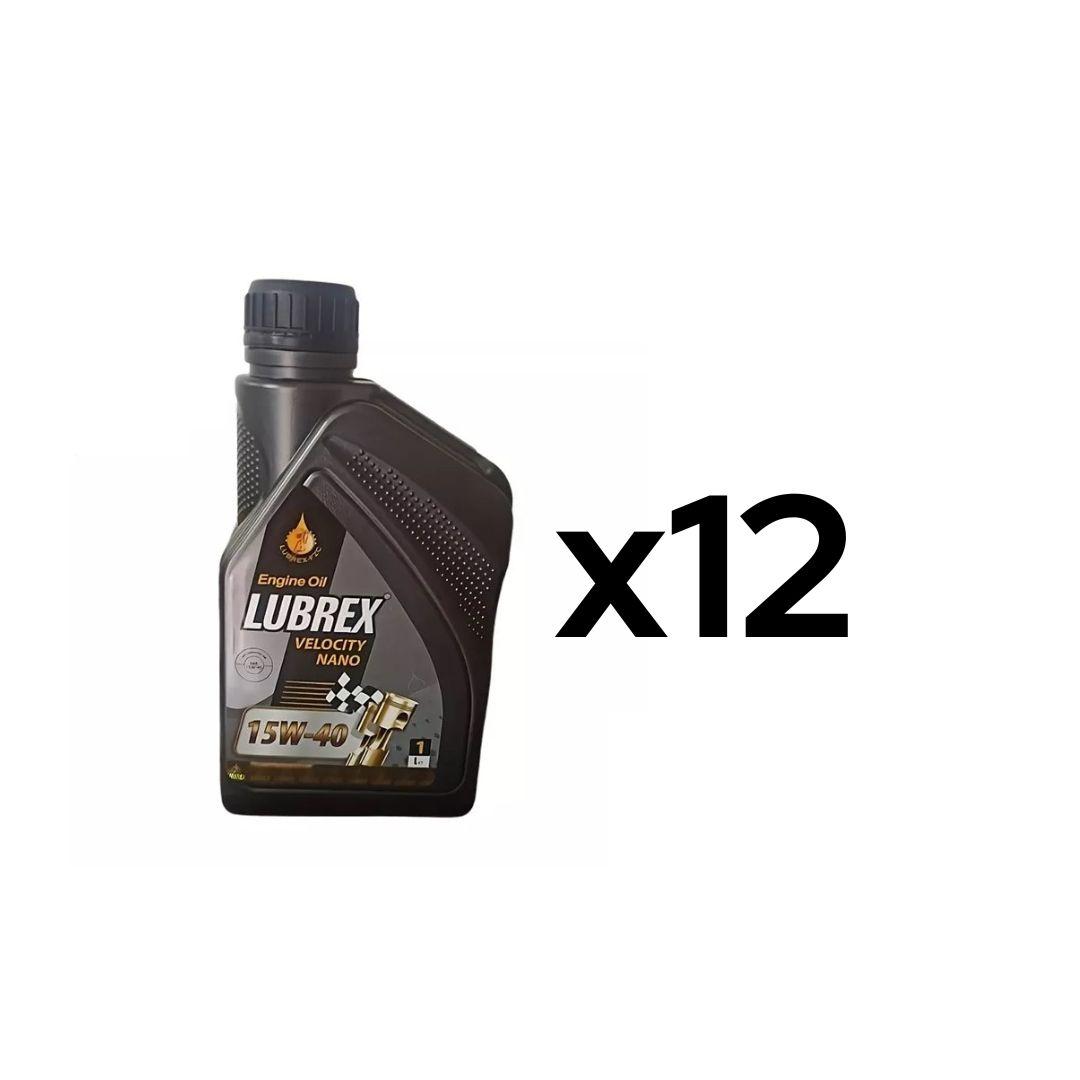 Aceite Mineral 15W-40 Velocity Nano Caja 12 Unidades Lt-aceite-supra-api-15w40-sl-sn-mineral-caja-12x1lt-lubrex