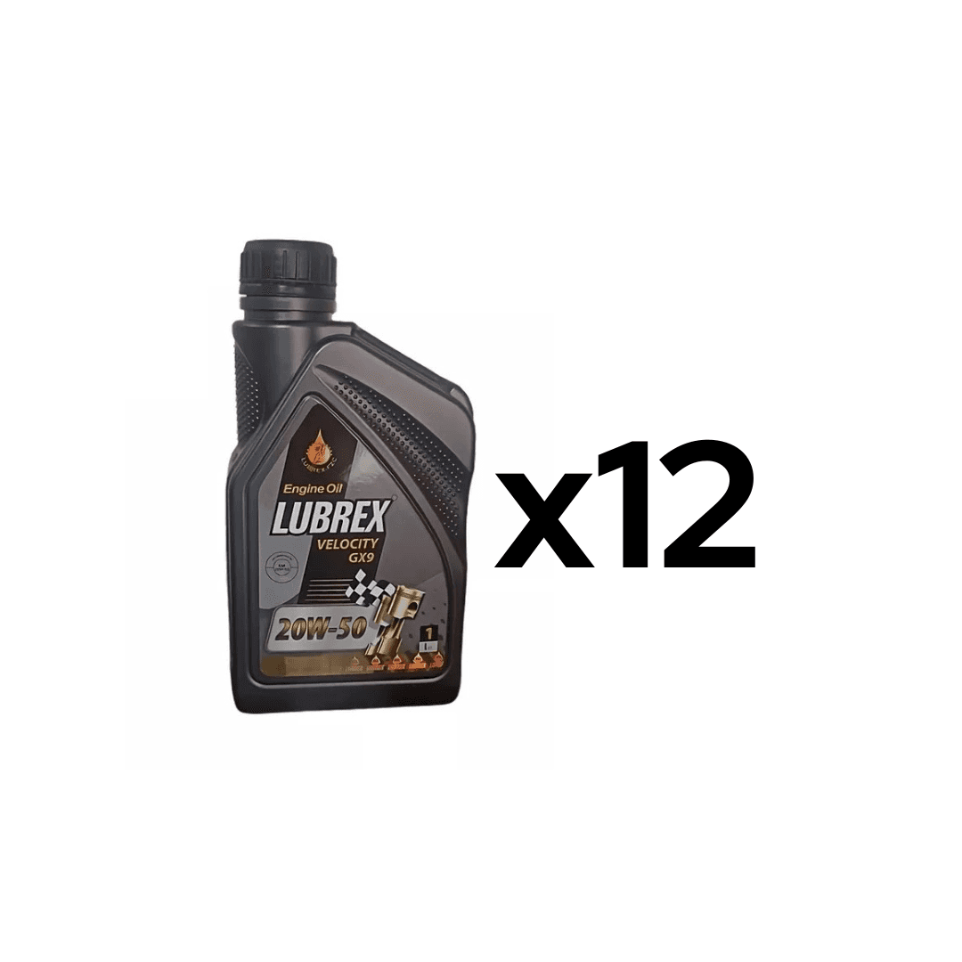 Aceite Mineral 20W-50 Velocity Gx9 Caja 12 Unidades Lt