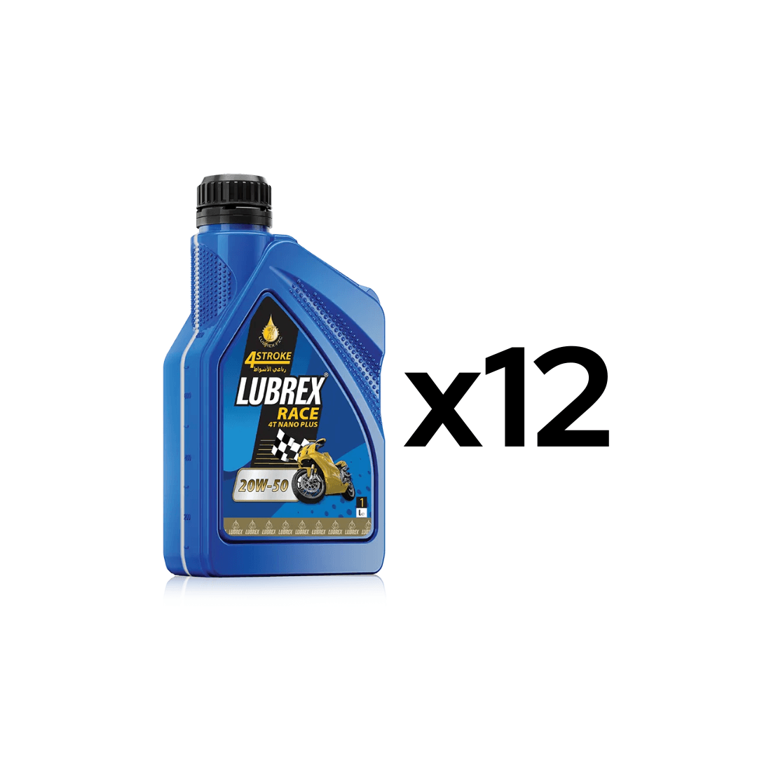 Aceite Mineral 20W-50 Race Moto 4 Tiempos Nano Plus Caja 12 Unidades Lt