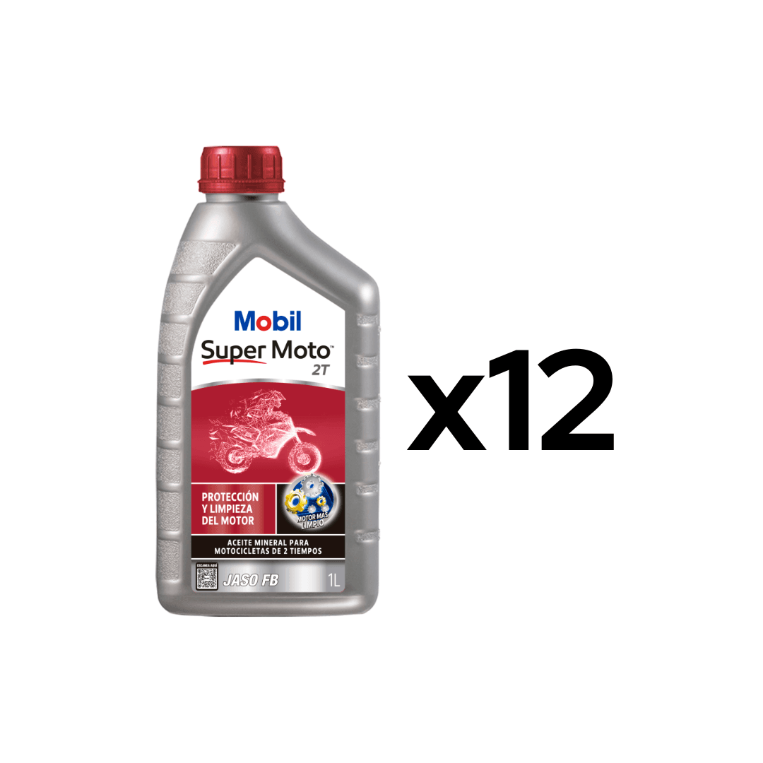Aceite Mineral Sae-1 Super Moto 2 Tiempos Jaso Fb/Tc Caja 12 Unidades Lt
