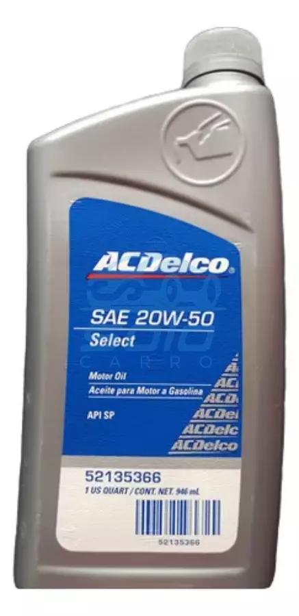 ACEITE MOTOR 20W50 ACDELCO MINERAL (CAJA 12QT)